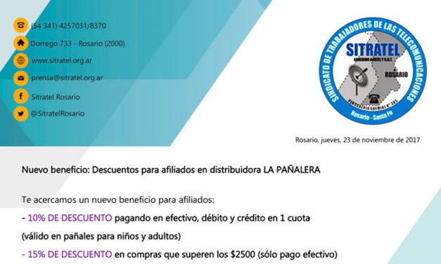 Nuevo beneficio – Descuentos para afiliados en distribuidora LA PAÑALERA